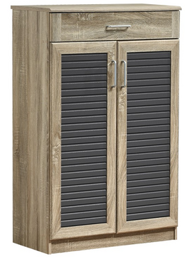 Παπουτσοθήκη-Ντουλάπι Sante Pakoworld 20 Ζεύγων σε Sonoma-Ανθρακί Απόχρωση 80x37x123εκ