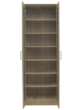 Παπουτσοθήκη-Ντουλάπα Sante Pakoworld 21 Ζεύγων σε Sonoma-Ανθρακί Απόχρωση 60x37x183εκ