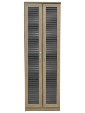 Παπουτσοθήκη-Ντουλάπα Sante Pakoworld 21 Ζεύγων σε Sonoma-Ανθρακί Απόχρωση 60x37x183εκ