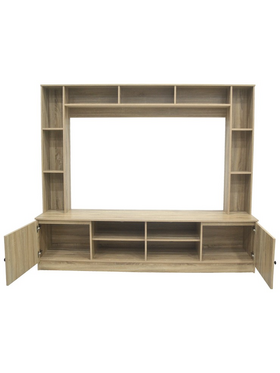 Σύνθετο Σαλονιού Ambera Pakoworld σε Sonoma Απόχρωση 200x40x171.5εκ