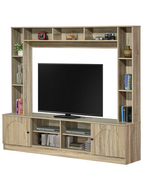 Σύνθετο Σαλονιού Ambera Pakoworld σε Sonoma Απόχρωση 200x40x171.5εκ