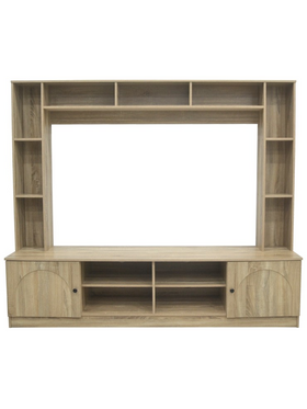 Σύνθετο Σαλονιού Ambera Pakoworld σε Sonoma Απόχρωση 200x40x171.5εκ