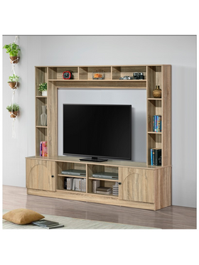 Σύνθετο Σαλονιού Ambera Pakoworld σε Sonoma Απόχρωση 200x40x171.5εκ