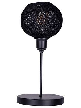 Επιτραπέζιο Φωτιστικό Gaia Pakoworld ε27 Μέταλλο Μαύρο Φ22x30εκ