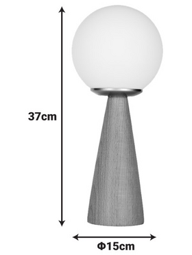 Επιτραπέζιο Φωτιστικό Seziko Pakoworld ε27 Καρυδί Φ15x37εκ