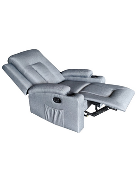 Πολυθρόνα Relax Gessel Pakoworld Ύφασμα Ανθρακί 80x90x98εκ