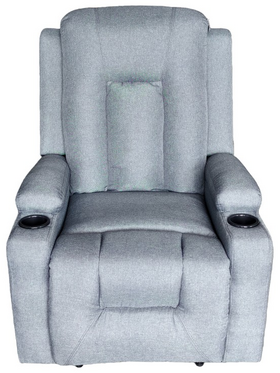 Πολυθρόνα Relax Gessel Pakoworld Ύφασμα Ανθρακί 80x90x98εκ