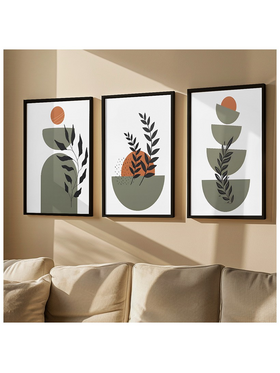 Πίνακας Corisia Pakoworld Τρίπτυχος με Ψηφιακή Εκτύπωση και Πλαίσιο 33x1.5x48εκ