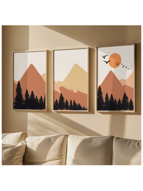 Πίνακας Elsyn Pakoworld Τρίπτυχος με Ψηφιακή Εκτύπωση και Πλαίσιο 33x1.5x48εκ