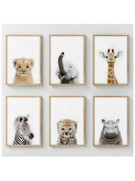 Πίνακας Loriel Pakoworld Εξάπτυχος με Ψηφιακή Εκτύπωση και Πλαίσιο 33x1.5x48εκ