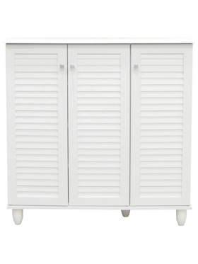 Παπουτσοθήκη-Ντουλάπι Santo Pakoworld 16 Ζεύγων σε Λευκή Απόχρωση 89.5x34.5x91.5εκ