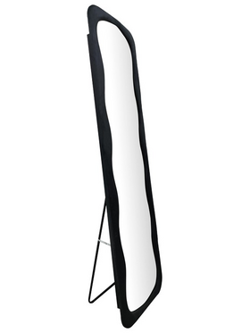 Καθρέπτης Lezour Pakoworld Βελούδο σε Μαύρη Απόχρωση 50x5x170εκ