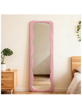 Καθρέπτης Lezour Pakoworld Βελούδο σε Σάπιο Μήλο Απόχρωση 50x5x170εκ