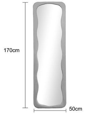 Καθρέπτης Lezour Pakoworld Βελούδο σε Σάπιο Μήλο Απόχρωση 50x5x170εκ