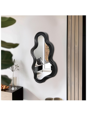 Καθρέπτης Liquid Pakoworld pp σε Μαύρη Απόχρωση 26x2.7x39εκ