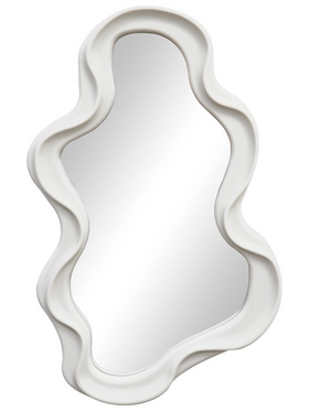 Καθρέπτης Liquid Pakoworld pp σε Λευκή Απόχρωση 26x2.7x39εκ