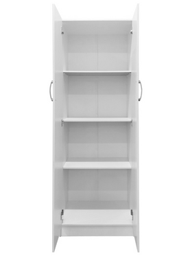 Ντουλάπα Δίφυλλη Lego Pakoworld σε Λευκή Απόχρωση 60x42x180εκ