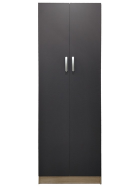 Ντουλάπα Δίφυλλη Lego Pakoworld σε Sonoma-Ανθρακί Απόχρωση 60x42x180εκ