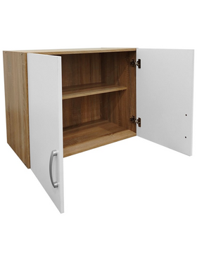 Πατάρι Ντουλάπας Δίφυλλο Lego Pakoworld σε Sonoma-Λευκή Απόχρωση 79x41.5x60εκ