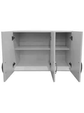 Πατάρι Ντουλάπας Τρίφυλλο Lego Pakoworld σε Λευκή Απόχρωση 90x41.5x60εκ