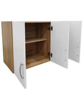 Πατάρι Ντουλάπας Τρίφυλλο Lego Pakoworld σε Sonoma-Λευκή Απόχρωση 90x41.5x60εκ