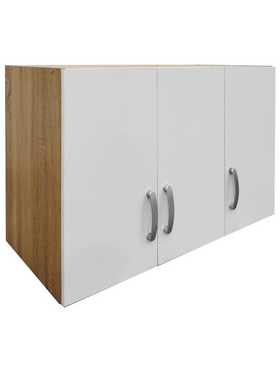 Πατάρι Ντουλάπας Τρίφυλλο Lego Pakoworld σε Sonoma-Λευκή Απόχρωση 90x41.5x60εκ