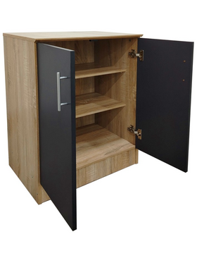 Παπουτσοθήκη-Ντουλάπι Souken Pakoworld 6 Ζευγών σε Sonoma-Ανθρακί Απόχρωση 60x40x80εκ