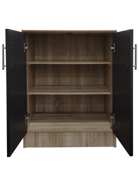 Παπουτσοθήκη-Ντουλάπι Souken Pakoworld 6 Ζευγών σε Sonoma-Ανθρακί Απόχρωση 60x40x80εκ