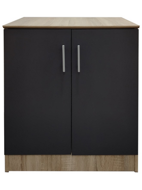 Παπουτσοθήκη-Ντουλάπι Souken Pakoworld 6 Ζευγών σε Sonoma-Ανθρακί Απόχρωση 60x40x80εκ