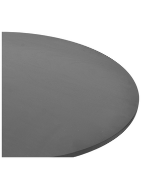 Τραπέζι Σαλονιού Radiane Pakoworld Μασίφ Ξύλο Ακακίας σε Μαύρη Απόχρωση Φ80x40εκ