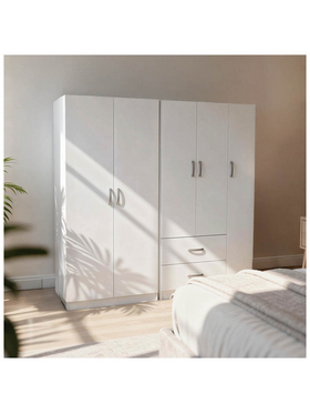 Ντουλάπα Πεντάφυλλη Lego i Pakoworld Λευκή 170x42x180εκ