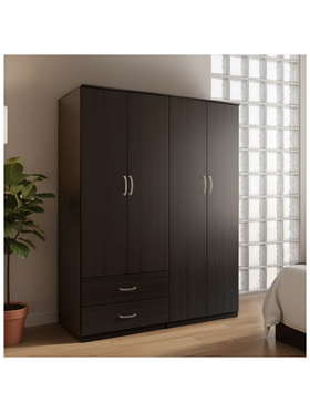 Ντουλάπα Τετράφυλλη Lego Pakoworld Wenge 160x42x180εκ