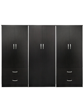 Ντουλάπα Τετράφυλλη Lego Pakoworld Wenge 240x42x180εκ