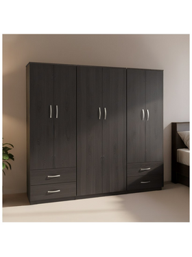 Ντουλάπα Τετράφυλλη Lego Pakoworld Wenge 240x42x180εκ