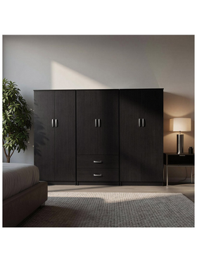 Ντουλάπα Τετράφυλλη Lego ι Pakoworld Wenge 240x42x180εκ