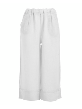 Ble Παντελονα σε Λευκο Χρωμα one Size (100% Linen)