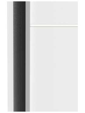 Ντουλάπα Ρούχων Kawen Pakoworld Δίφυλλη με Συρόμενες Πόρτες Λευκό 116.5x60x203εκ