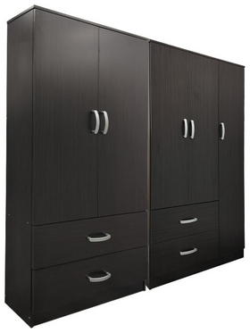 Ντουλάπα Πεντάφυλλη Lego Pakoworld Wenge 170x42x180εκ