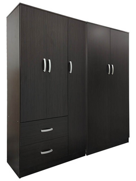 Ντουλάπα Πεντάφυλλη Lego ι Pakoworld Wenge 170x42x180εκ