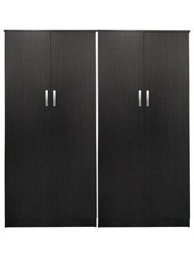 Ντουλάπα Τετράφυλλη Lego ι Pakoworld Wenge 160x42x180εκ