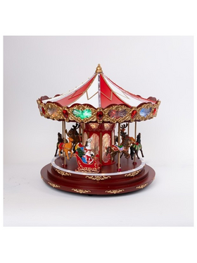 Πλουμιστο Καρουζελ, με Μουσικη, Κινηση και Φως, με Μετασχηματιστη, 42x44x44cm