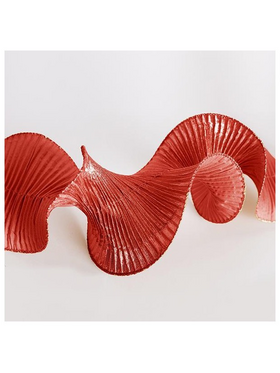 Κορδελα Σπιραλ, Κοκκινο Μεταλλικο, 5x12cm