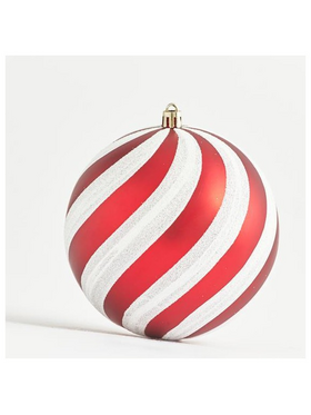 Μπαλα Πλαστικη, Ασπρη και Κοκκινη, σετ 2τμχ, 15cm