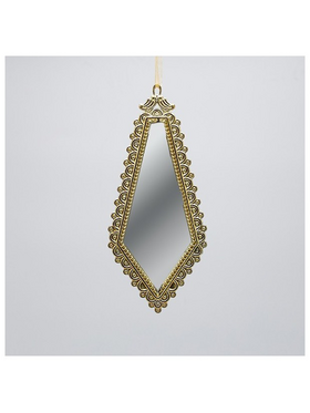 Στολιδι Κρεμαστο, Vintage Καθρεφτης, Σταγονα, Χρυσο, 19x8cm