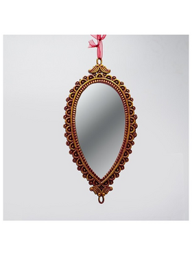 Στολιδι Κρεμαστο, Vintage Καθρεφτης, Οβαλ Μπρονζε, 19.5x9.5cm