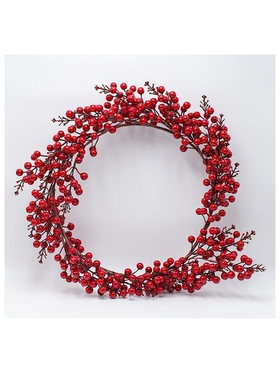 Στεφανι με Κοκκινα Berries, 50cm