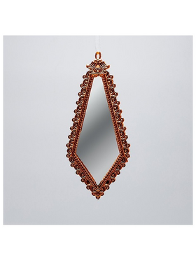 Στολιδι Κρεμαστο, Vintage Καθρεφτης, Σταγονα, Μπρονζε, 19x8cm