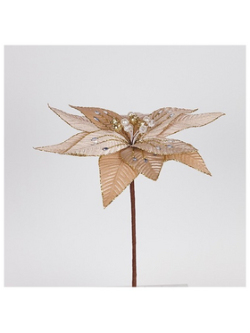 Λουλουδι Βελουδινο, Σαμπανι, με Χαντρες, 33x46cm