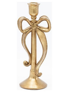 Κηροπηγιο Πολυρεζιν, με Φιογκο, Χρυσο, 11.5x10x29cm