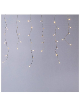 Βροχη Pro, 144 led 3mm, 36v & 6w Adaptor, 4 Επεκτασεις Μεχρι 3 Σετ, Διαφανο pvc Καλωδιο, Θερμο Λευκο led (Υ60 x Μ300cm, 5/7/5/7), Προεκταση Παροχης 3m, Ip44